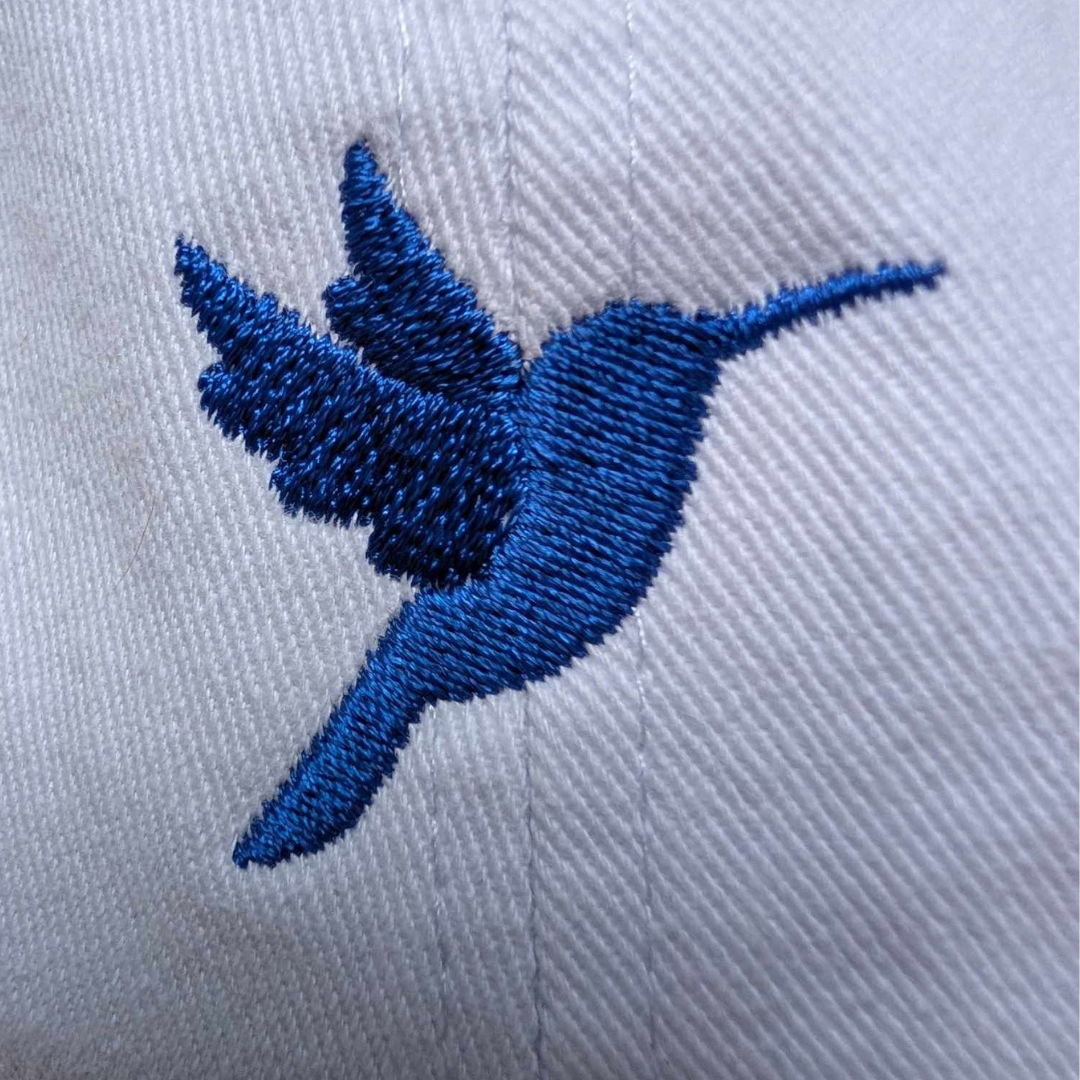 Larry Bird - Curved Snap - White/Royal Blue