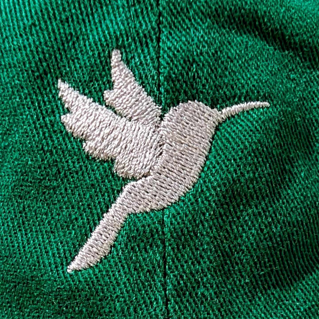 Larry Bird - Curved Snap - Jungle Green/Off White