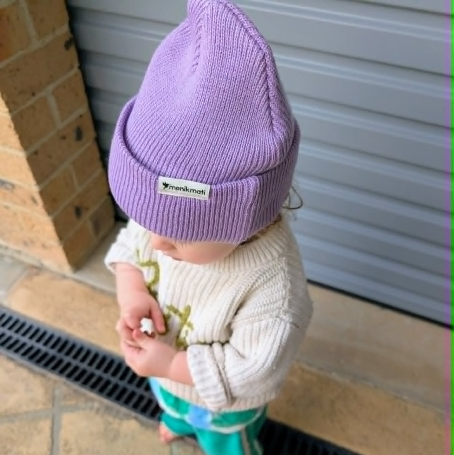 Kids Cuffed Beanie - Lilac