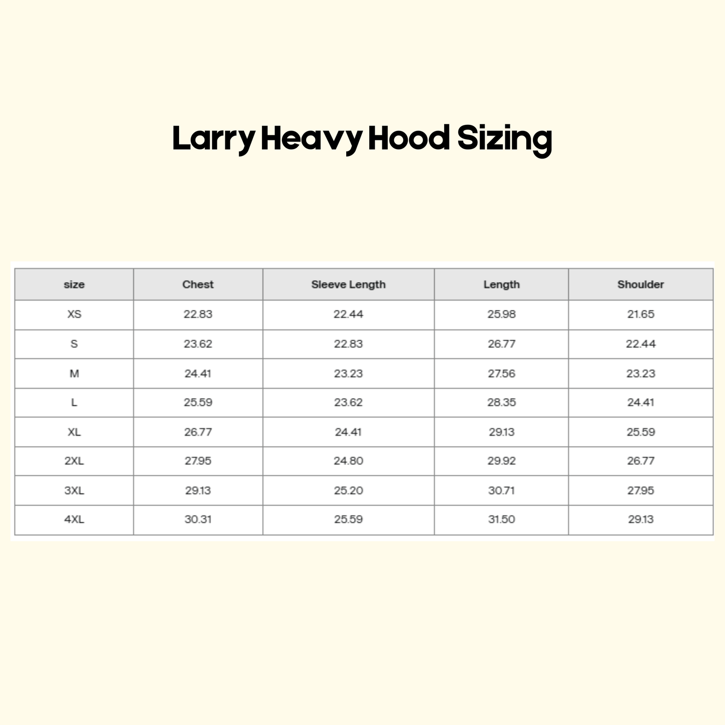 Larry Heavyweight Hood - Black/White (SALE)