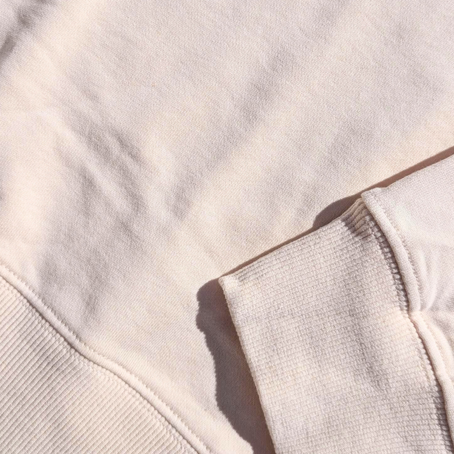 Larry Lightweight Crew - Cream/Cream (SALE)