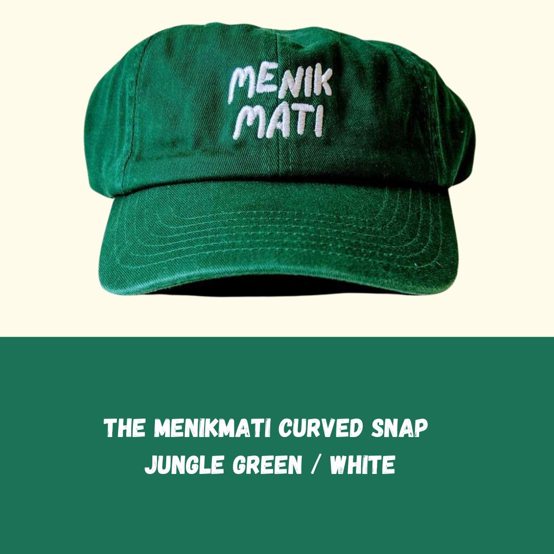 The Menikmati - Curved Snap - Jungle Green/White