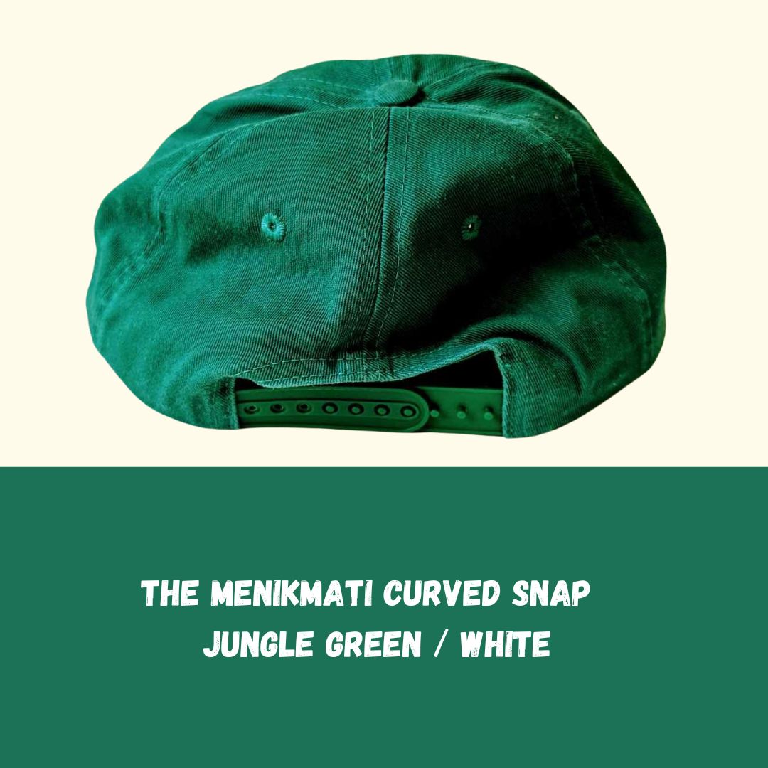 The Menikmati - Curved Snap - Jungle Green/White