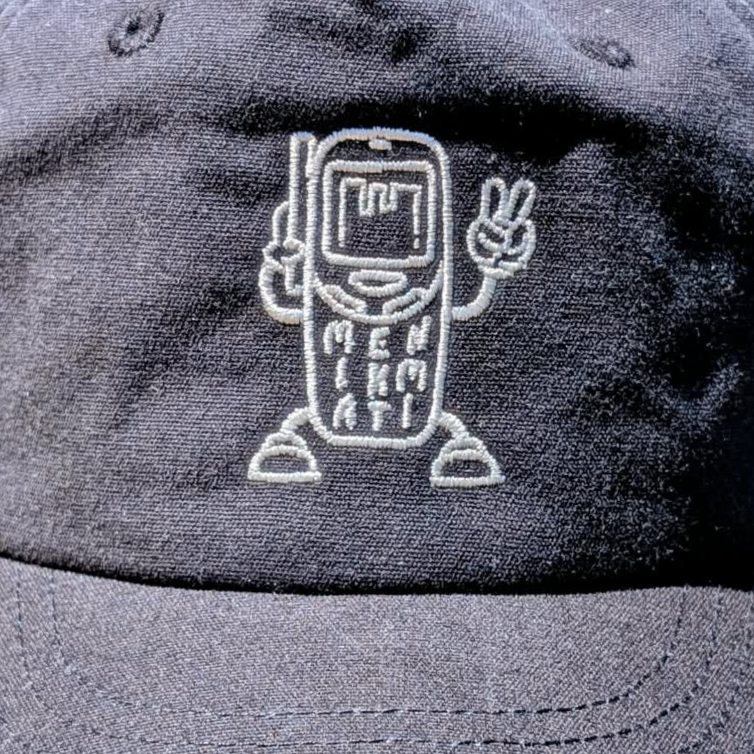 Nu Fone Who Dis? - Deep Curved Snap - Black / Off White