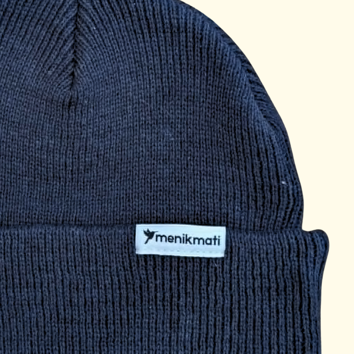 Menikmati Hemp Beanie - Washed Black