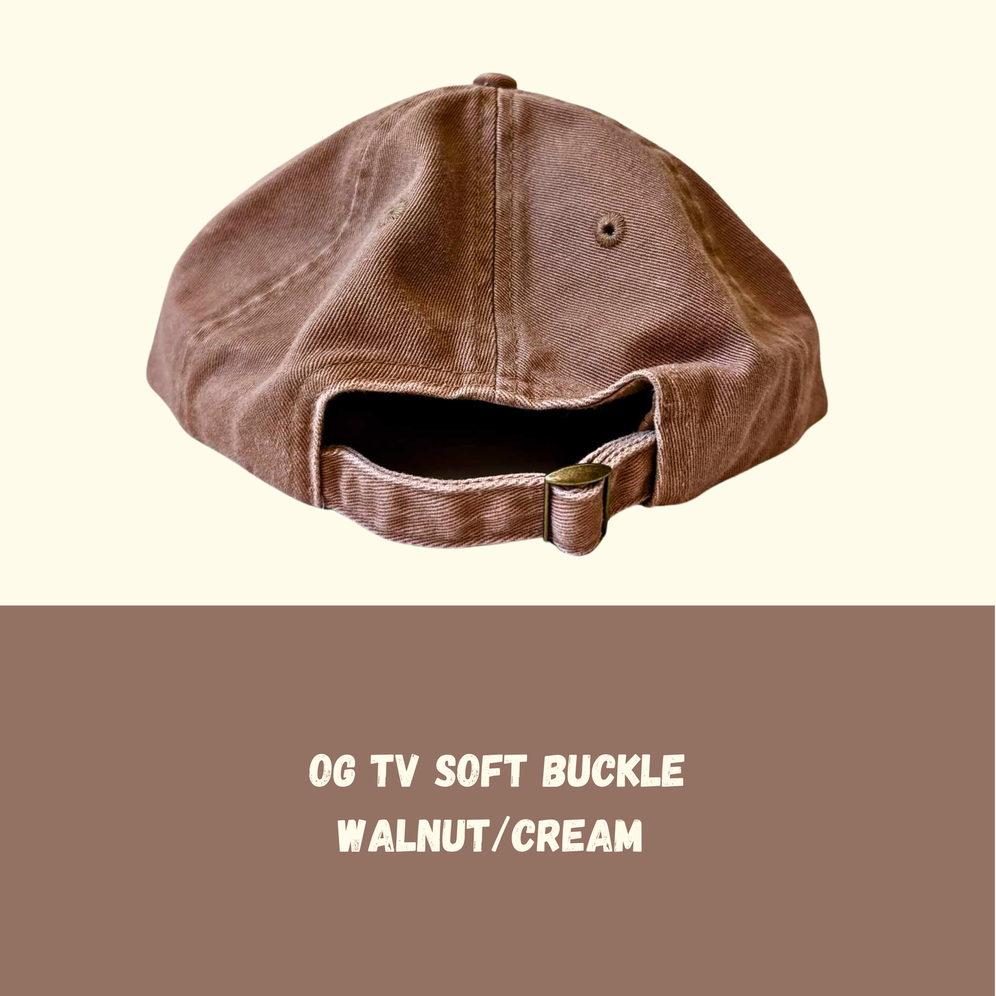 "OG TV" Soft Snap - Walnut/Cream