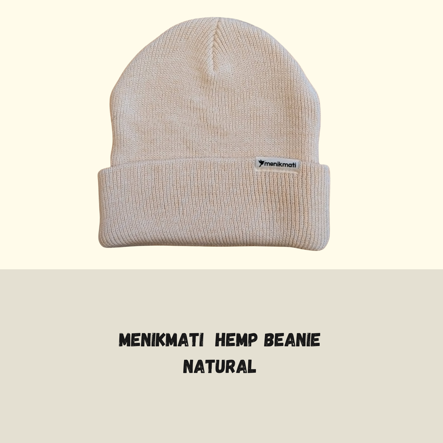 Menikmati Hemp Beanie - Natural