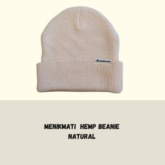 Menikmati Hemp Beanie - Natural