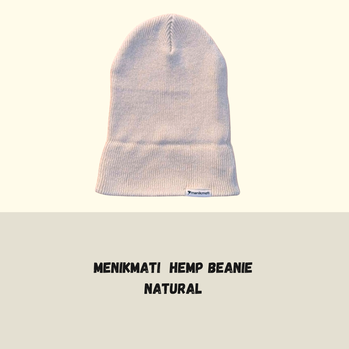 Menikmati Hemp Beanie - Natural