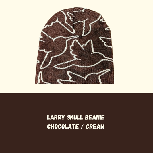 Larry Skull Beanie Chocolate / Cream