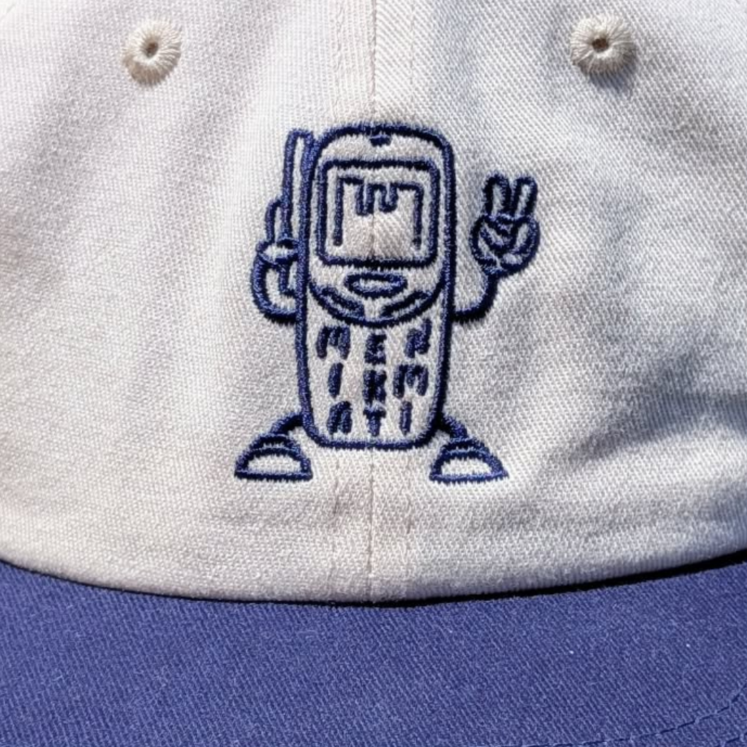 Nu Fone Who Dis? - Two Tone Snap - Cream / Navy
