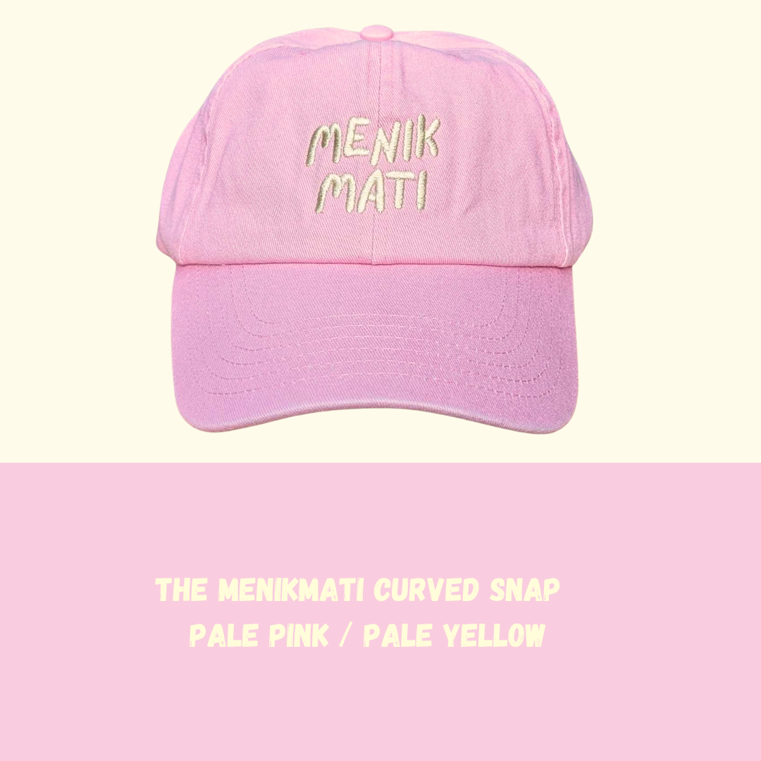 The Menikmati     Curved Snap     Pale Pink/Pale Yellow