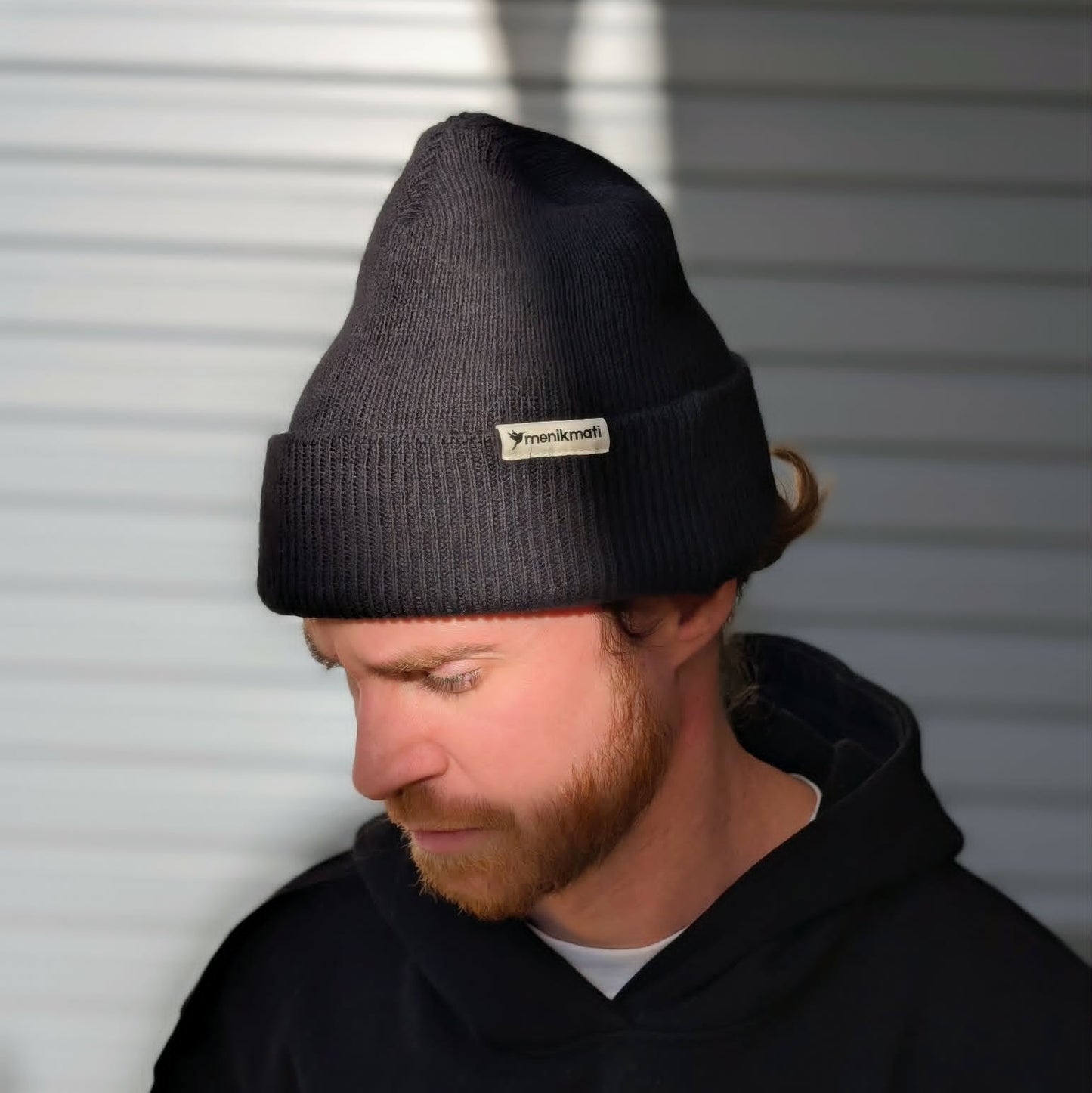 Menikmati Hemp Beanie - Washed Black