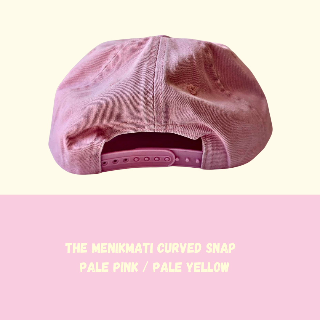 The Menikmati     Curved Snap     Pale Pink/Pale Yellow