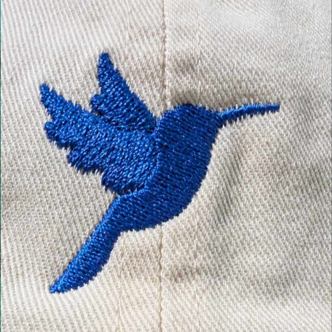 Larry Bird - Curved Snap - Cream/Royal Blue