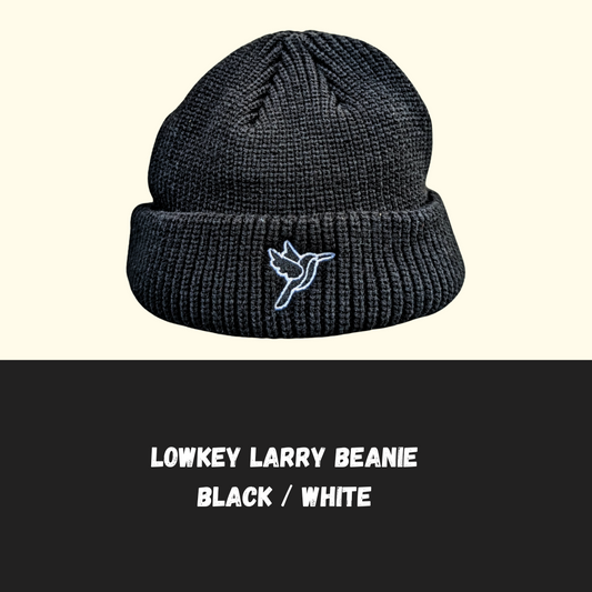 Lowkey Larry Beanie Black / White