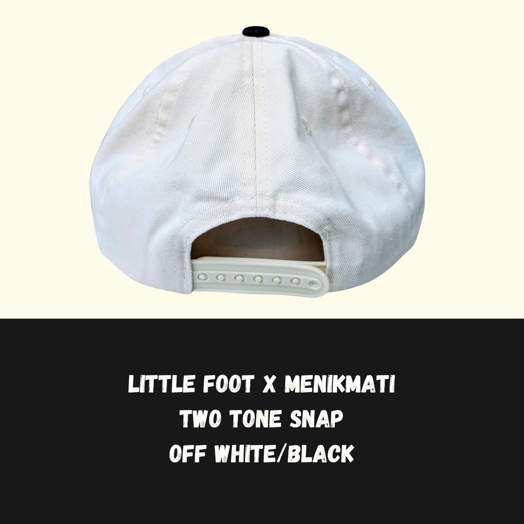 Little Foot X Menikmati - Two Tone Snap - Off White / Black