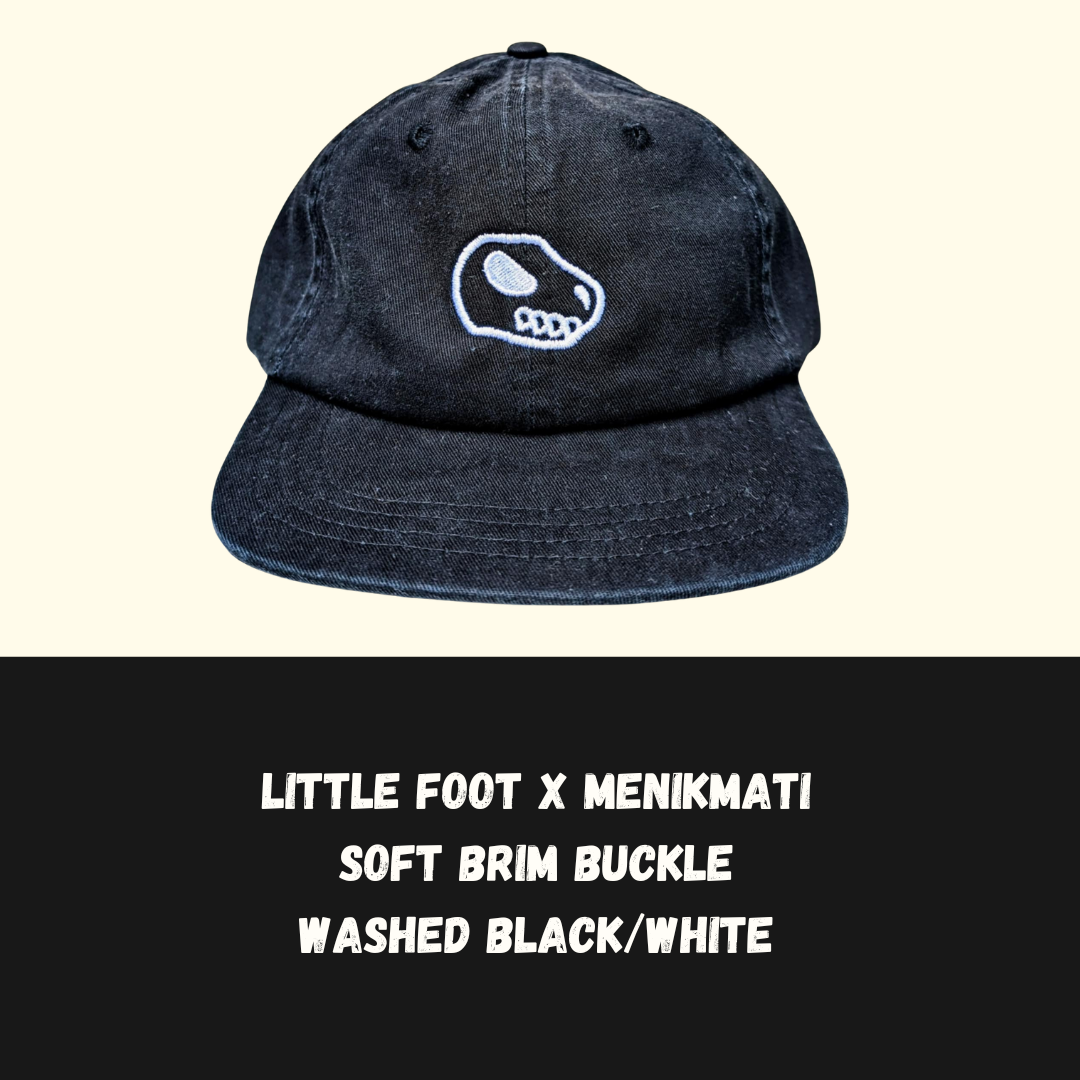 Little Foot X Menikmati - Soft Buckle - Washed Black / White