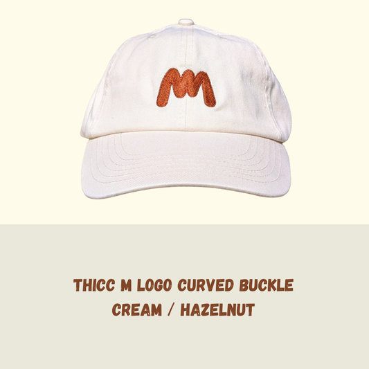 Thicc M Curved Buckle - Cream / Hazelnut