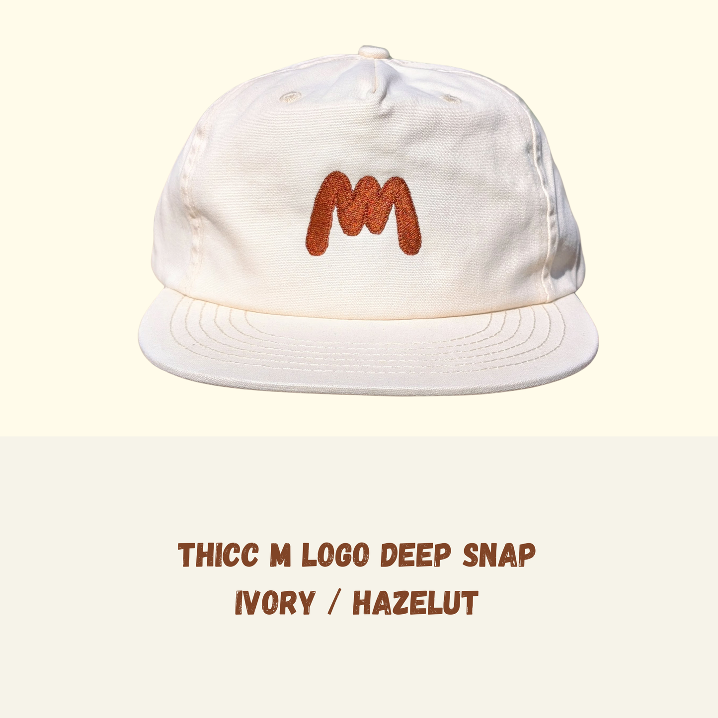 Thicc M Deep Snap - Ivory / Hazelnut