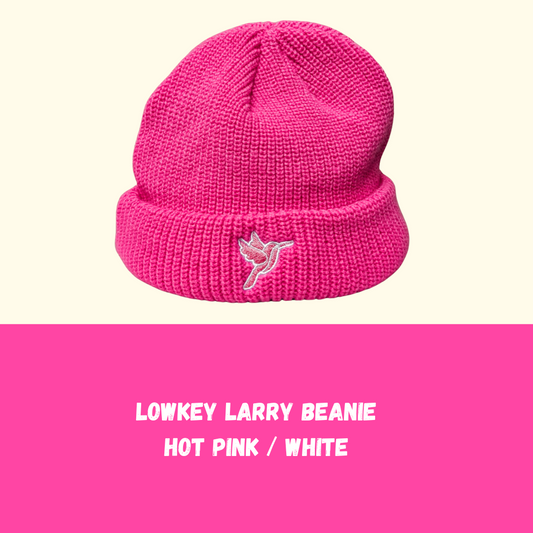 Lowkey Larry Fuscia / White