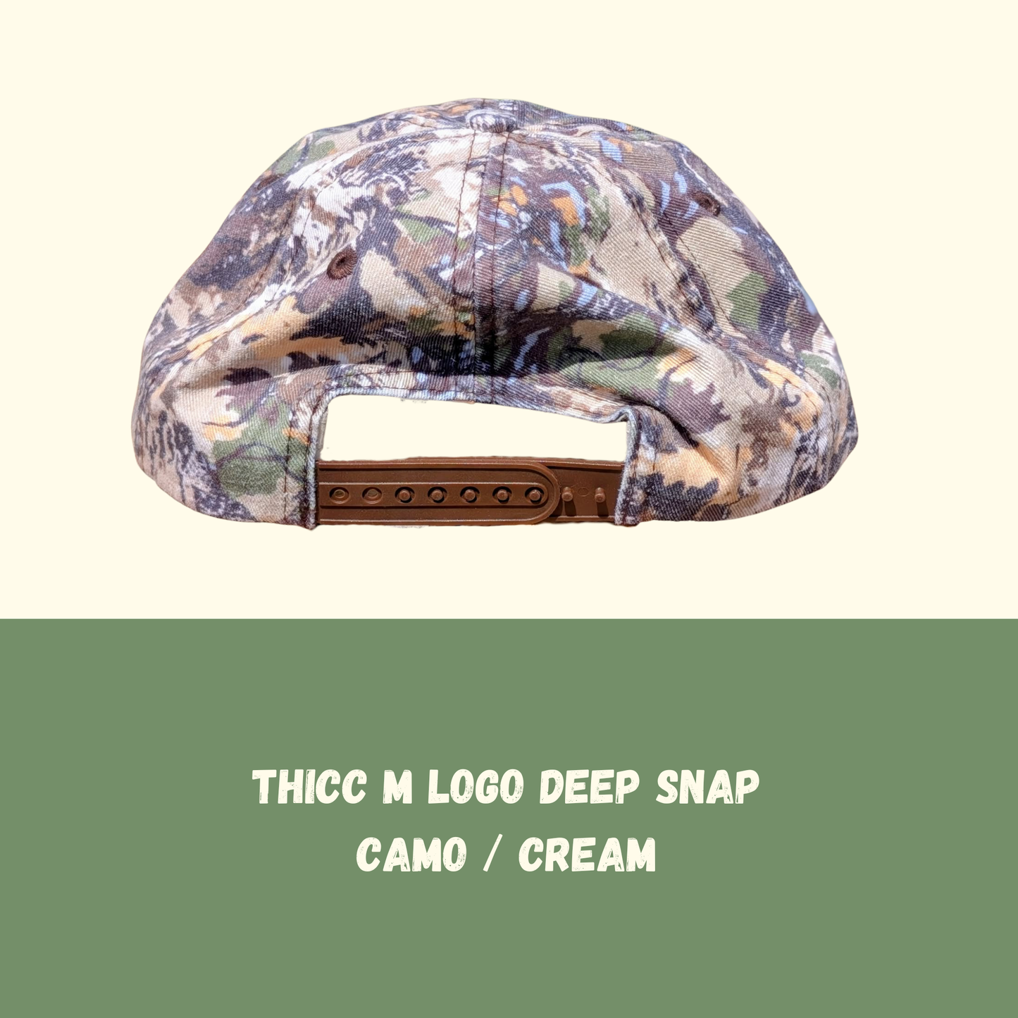 Thicc M Deep Snap - Camo / Cream