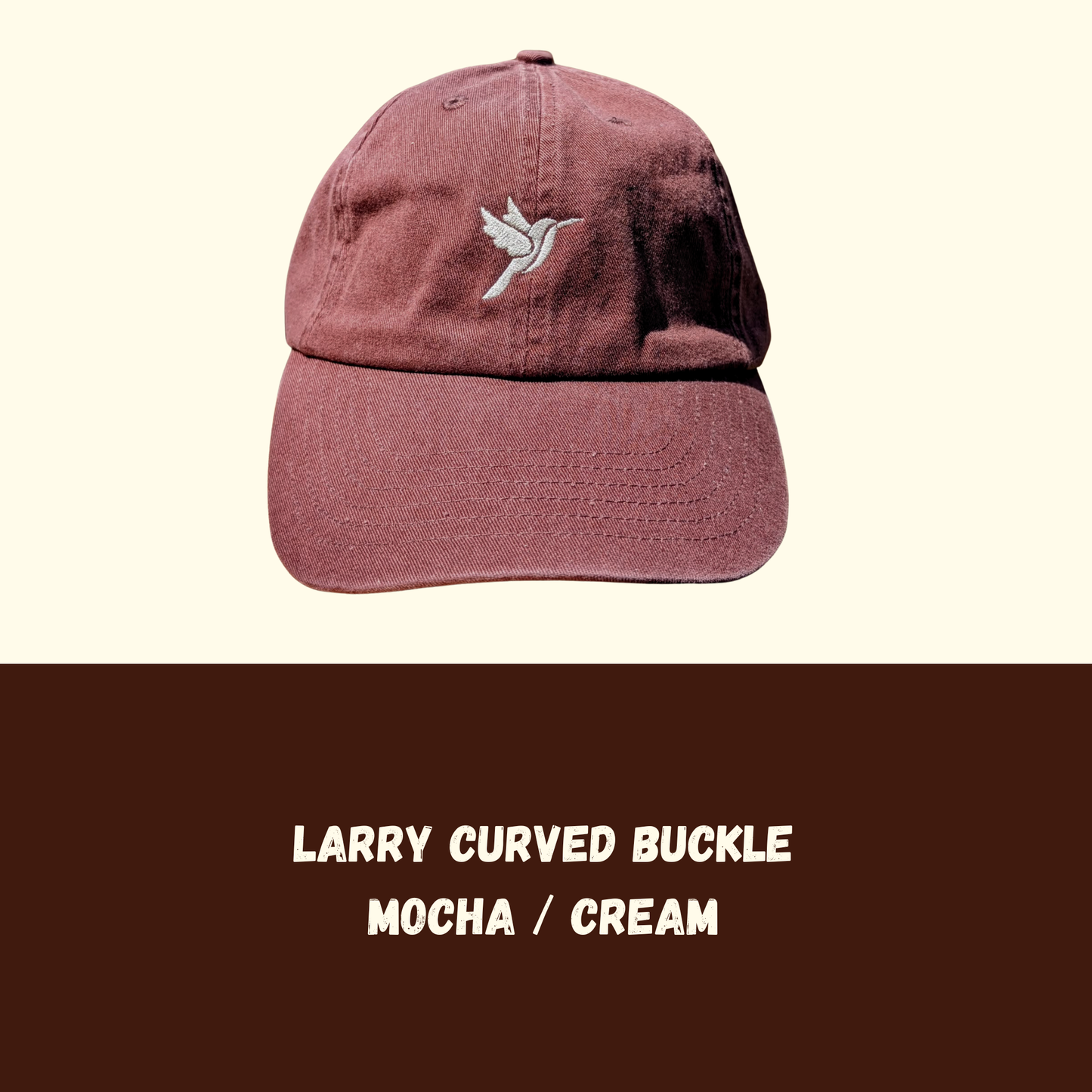 Larry OG Curved Buckle - Mocha / Cream