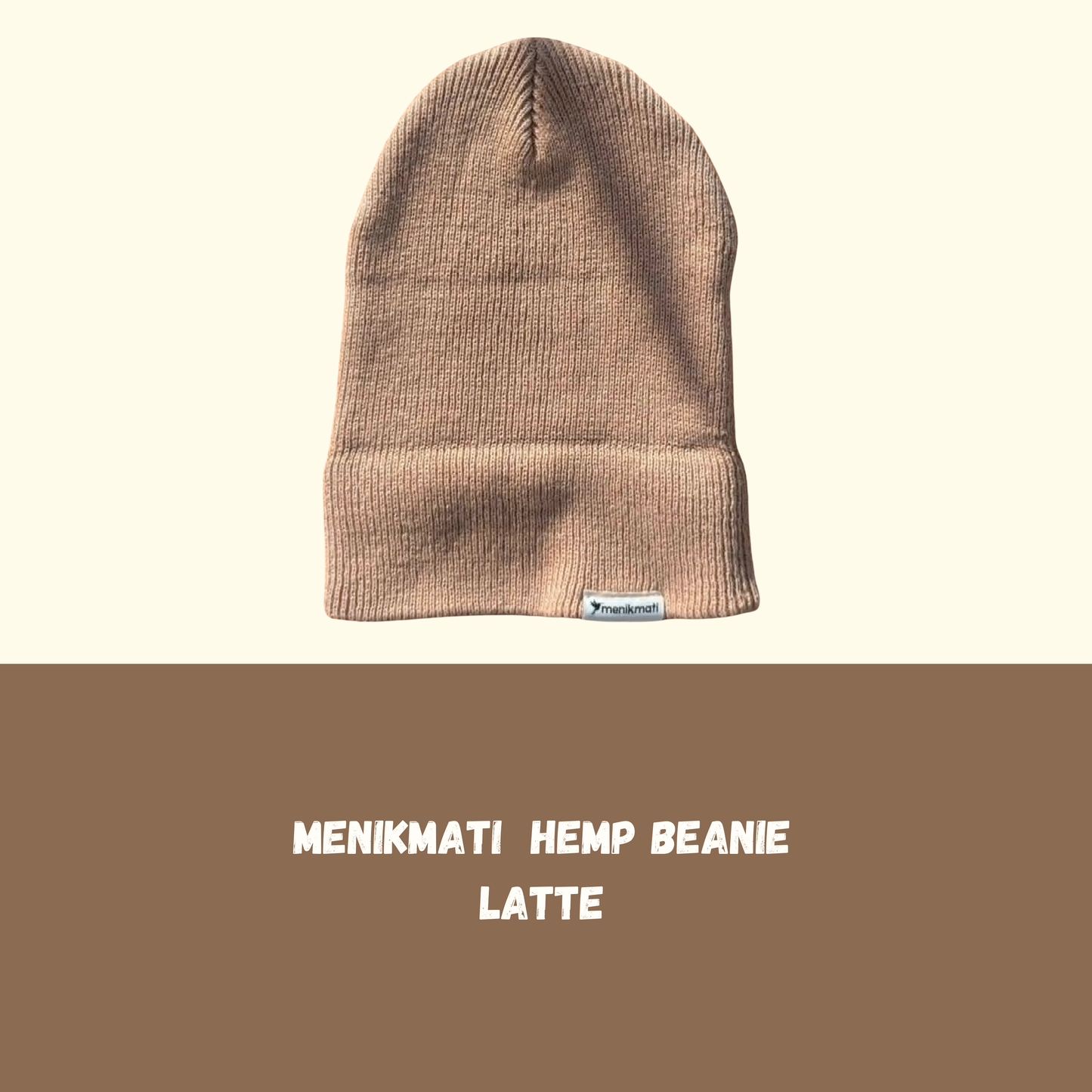 Menikmati Hemp Beanie - Latte